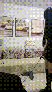 【桃子夭夭】狗链拴狗长靴踩踏喂食 bf17410