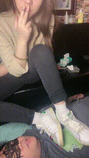 【芸熙】脏小白鞋棉袜全体重踩踏 bf9709