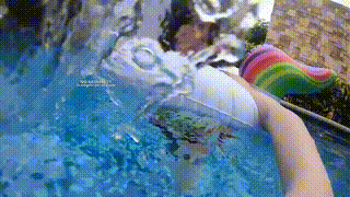 【H.P.L栖心之栈】—木堇泳池玩GoPro