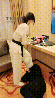 【暴力美学】跆拳道女神暴力tj bf21870