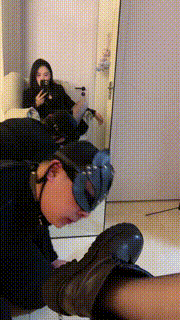 【安晴】喂口水短靴全体重踩踏闻鞋窝 bf25359