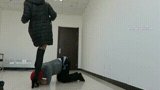 闻舔甜美【媛媛女主】性感高跟,女主高跟遛狗!