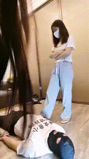 【小鱼姐姐】4S-骑马转胯袜子塞嘴全体重踩踏【三视角版】 bf25882_1