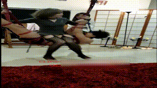 【台湾踩踏俱乐部】 双女神踩踏人体秋千