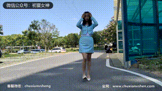 【初夏女神 】NO.022 点点 浅蓝正装