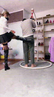 【冰诺】吊绑-长靴黑丝S重度踢踹狗 JS23062701