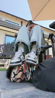 【沅芷大人】圈养犬化训练-AJ鞋踩白袜捂脸 bf28104