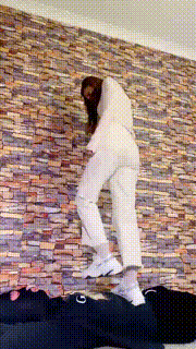 【冷鸢大大】素人运动鞋全体重踩踏 bf20208