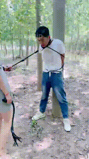 【尤黎】户外捆绑狗-掐辱鞭打骑马爬行裸足踩踏车内舔鞋 bf28491