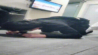 【沐沐大大】小白鞋白袜踩踏喂食JS250306-21