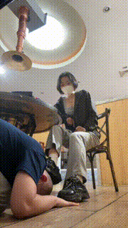 【朱砂痣】餐厅玩狗服务员看呆-混合食物喂食 bf29847