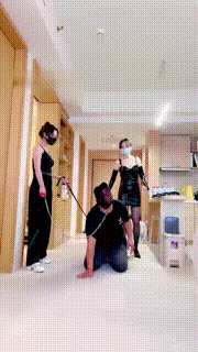 【茹雪】续集-美甲店双S-关狗笼-碾压踩-藤条鞭子抽【双视角版】bf31115_1