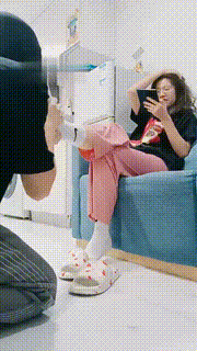 【嘉妮】闻运动后的棉袜臭脚【完整版】 bf18804