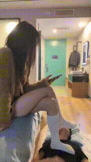 【田甜圈】模特白袜脚踩脚垫 bf22731