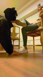 【除夕S】夜跑后强迫家奴舔脏鞋黑棉袜堵嘴臭脚踩 bf26932