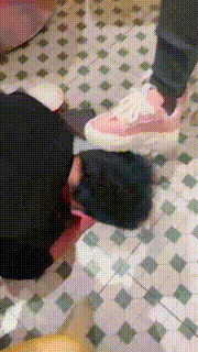 【月神】双S餐厅桌下玩狗 bf26808