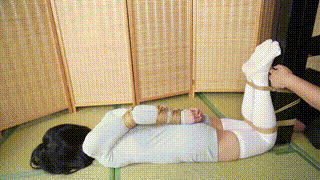 【象人原创】小0勒腿白丝,直臂柱缚驷马,虐腰!