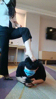 【梵高】职业装高跟诱惑-转胯肉丝踩高跟踩爪【双视角版】bf26050_1