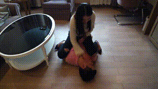 洛芸狂扇家务奴耳光